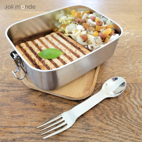 Boite La Bento bambou inox 1000ml sans BPA - JOLI MONDE