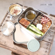 Lot 2 boites La Bento 100% inox . 1000ml