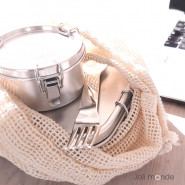 Boite inox étanche 400 ml . La Retro Petite . Diam 10 cm - JOLI MONDE