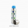 Biberon isotherme Goulot Etroit 270ml POIS BLEU