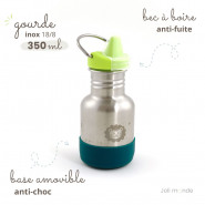 Gourde anti-fuite inox KIDS . SAFARI TWIST . 350 ml