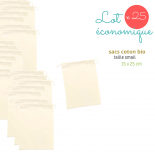 Set 25 sacs coton bio Calendrier Avent . Small 15 x 25 cm