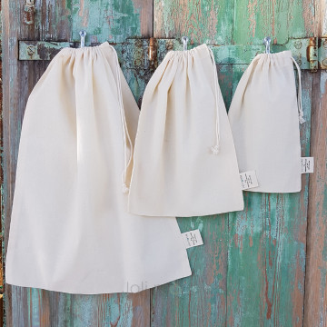 Lot 2 Sacs à vrac Farine & céréales . LARGE 35 x 47 cm . Joli Monde 2