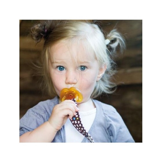 Tétine Bout rond 3 m+  - COURONNE - HEVEA