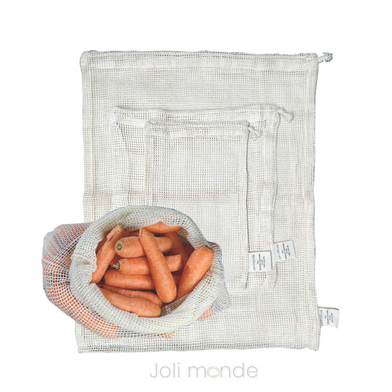 Ensemble 3 sacs à vrac - Fruits & légumes
