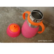 SAFE SIPPY 2 - Gourde anti-fuite - ROSE - KID BASIX