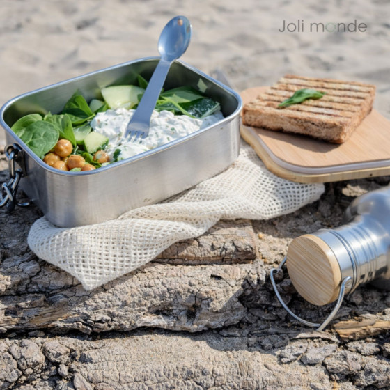 Boite La Bento bambou inox 1000ml sans BPA - JOLI MONDE