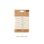 6 élastiques à cheveux BIO zéro plastique - Noir