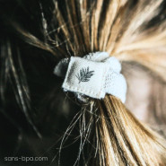 6 élastiques à cheveux BIO zéro plastique - Noir