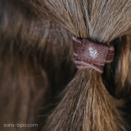 6 élastiques à cheveux BIO zéro plastique - Noir