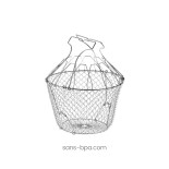 Panier essoreuse à salade inox pliant - COMBRICHON
