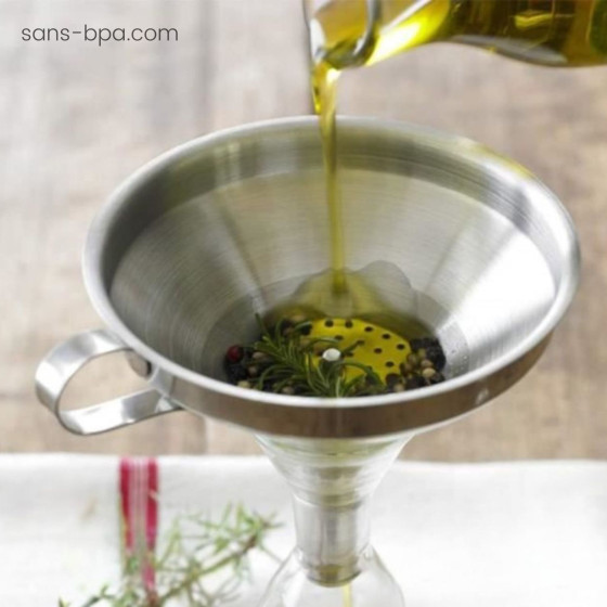 Entonnoir inox à filtre