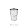 Timbale 300 ml inox . Gravure Chat . Joli Monde