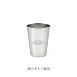 Ensemble 4 timbales 300 ml inox & leur housse . Plein air . Joli Monde