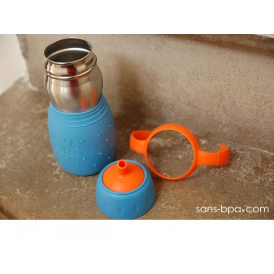 SAFE SIPPY 2 - Gourde anti-fuite - BLEU - KID BASIX