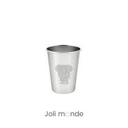 Timbale 200 ml inox . Gravure Mandala Gecko . Joli Monde