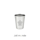 Timbale 200 ml inox . Gravure Mandala Eléphant. Joli Monde