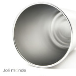 Timbale 200 ml inox . Gravure Géométric ' Girafe . Joli Monde