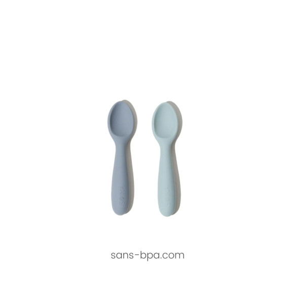 Lot 2 petites cuillères silicone tout doux