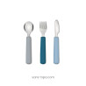 Couverts Bambin 2 ans . Fourchette & cuillère inox & silicone