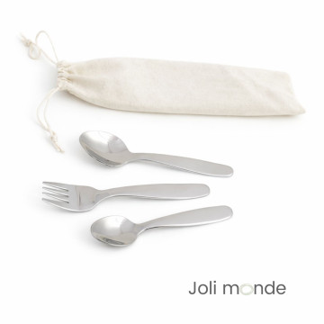 Couverts Bambin inox 3 pièces . Joli Monde 2