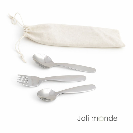 Couverts Bambin inox 3 pièces . Joli Monde