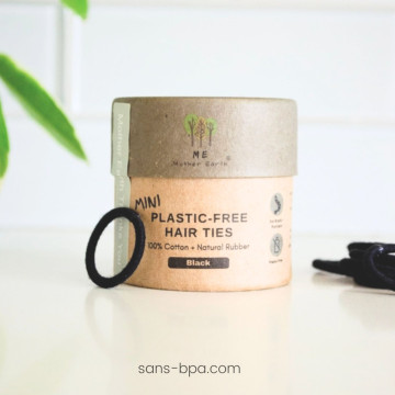 6 élastiques à cheveux BIO zéro plastique - 3 couleurs 2
