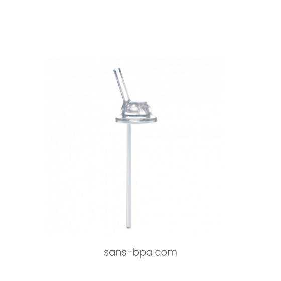Gourde inox à paille bec souple 260 ml - Moss - PURA