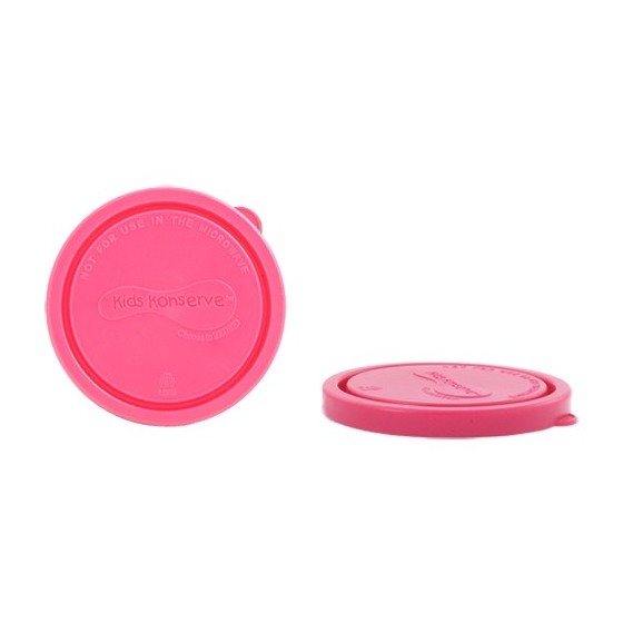 Lot 2 couvercles de rechange - Petit Modèle - Framboise - KIDS KONSERVE