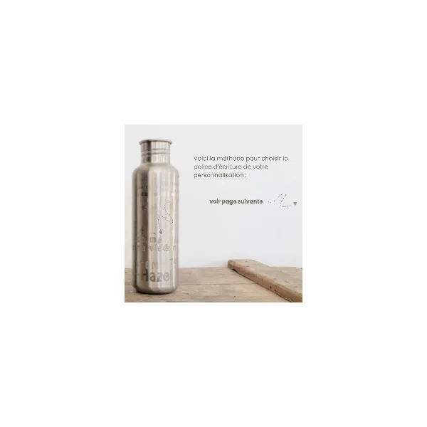 Gourde inox personnalisable La GLOUP isotherme  - JOLI MONDE | Sans BPA
