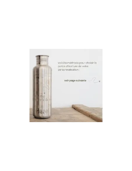 Gourde inox personnalisable La GLOUP isotherme  - JOLI MONDE | Sans BPA