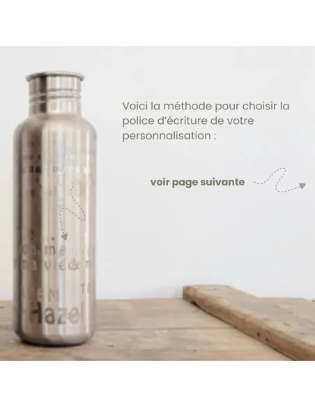 Gourde inox personnalisable La GLOUP - JOLI MONDE | Sans BPA