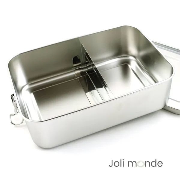 Boite à repas Bento inox XL grande contenance à compartiment JOLI MONDE | Sans BPA