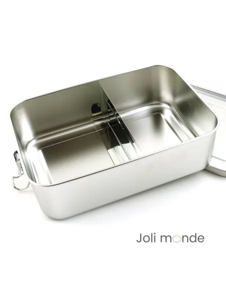 Boite à repas Bento inox XL grande contenance à compartiment JOLI MONDE | Sans BPA