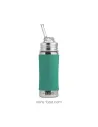 Gourde inox à paille bec souple 260 ml - MINT - PURA