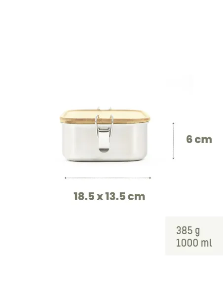 Boite repas bento inox canine et PAI pour école et repas en collectivités, spécial allergies alimentaires, sans BPA