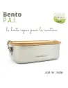 Boite repas bento inox canine et PAI pour école et repas en collectivités, spécial allergies alimentaires, sans BPA