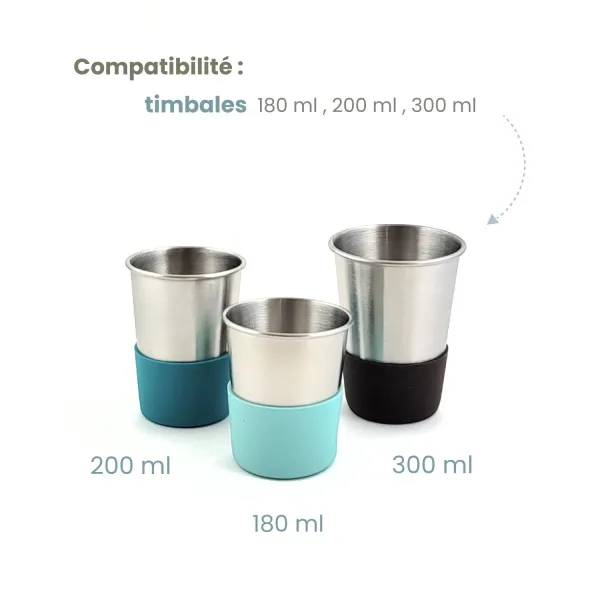base anti-choc pour timbale inox sans-bpa.com de chez Joli Monde