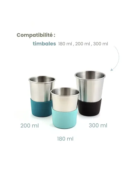 base anti-choc pour timbale inox sans-bpa.com de chez Joli Monde