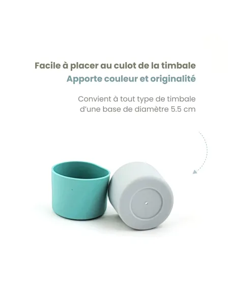 base anti-choc pour timbale culot diamètre 5.5 cm inox sans-bpa.com de chez Joli Monde