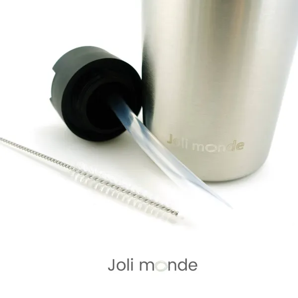 Bouchon sport à paille (inclue) pour gourde inox isotherme La gloup isotherme de chez Joli MOnde