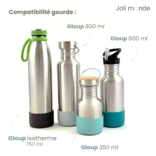 Base anti-choc pour gourde diamètre 7 cm de chez Joli Monde exclusivité sans-bpa.com