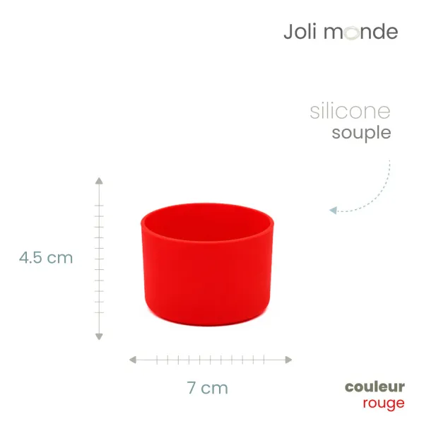 Base anti-choc pour gourde diamètre 7 cm de chez Joli Monde exclusivité sans-bpa.com