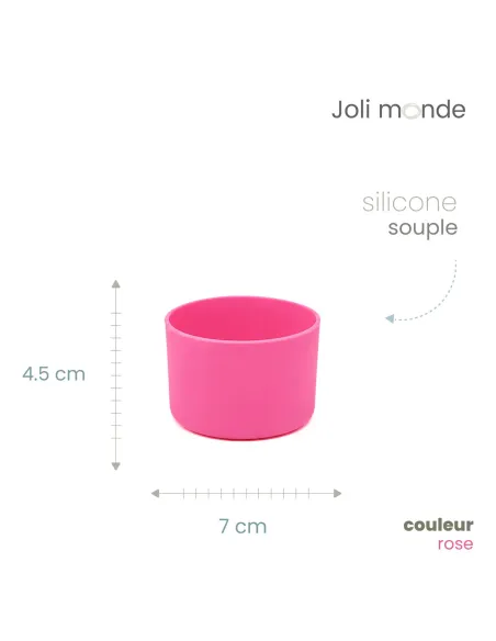 Base anti-choc pour gourde diamètre 7 cm de chez Joli Monde exclusivité sans-bpa.com