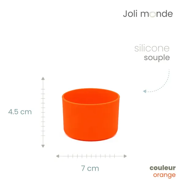 Base anti-choc pour gourde diamètre 7 cm de chez Joli Monde exclusivité sans-bpa.com
