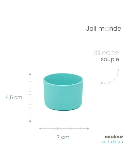 Base anti-choc pour gourde diamètre 7 cm de chez Joli Monde exclusivité sans-bpa.com
