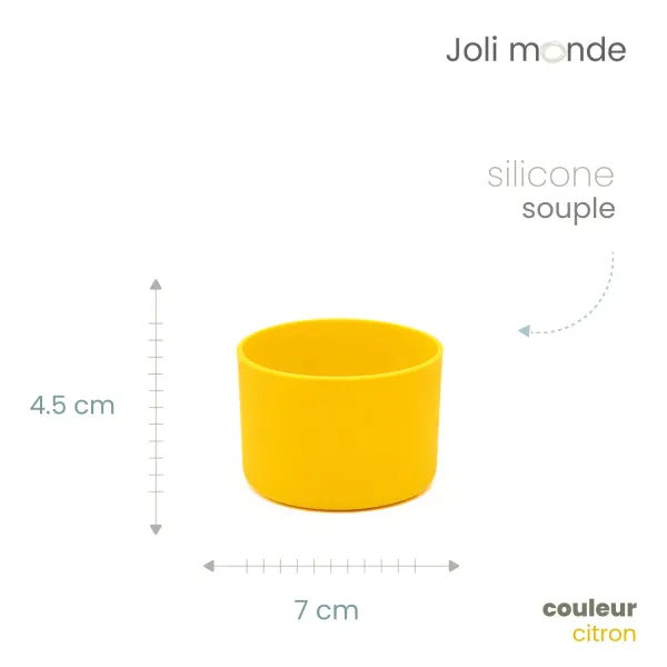 Base anti-choc pour gourde diamètre 7 cm de chez Joli Monde exclusivité sans-bpa.com