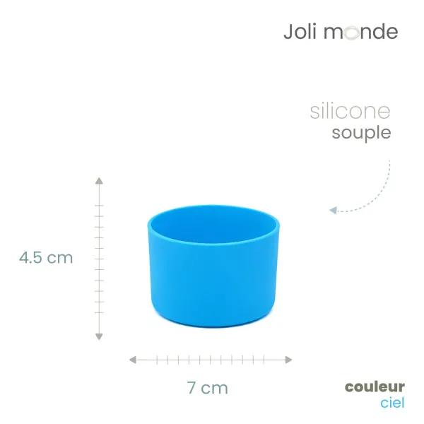 Base anti-choc pour gourde diamètre 7 cm de chez Joli Monde exclusivité sans-bpa.com