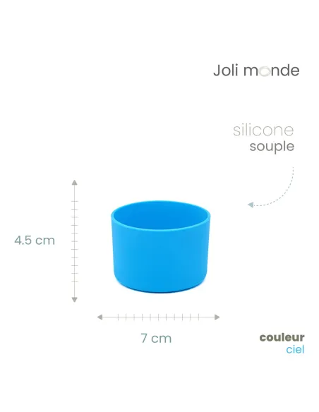 Base anti-choc pour gourde diamètre 7 cm de chez Joli Monde exclusivité sans-bpa.com