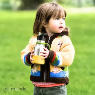 gourde enfant inox personnalisée prénom 350 ml bec sport paille 2